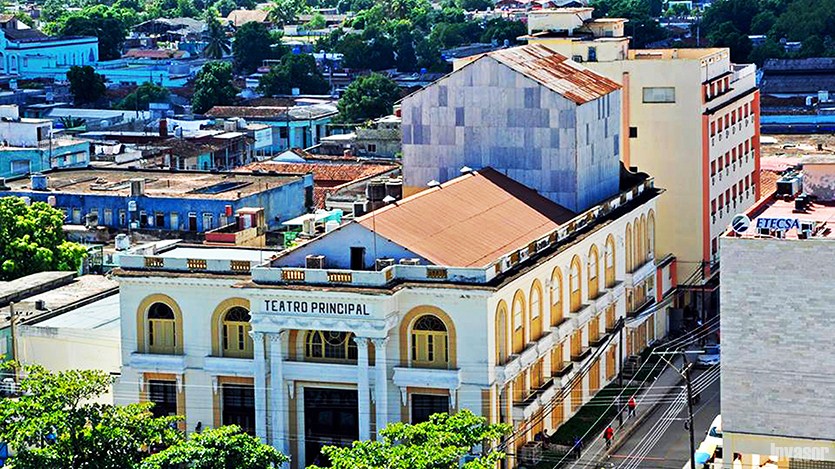 Vista aérea del Teatro Principal