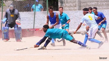 Juego hockey, deportistas