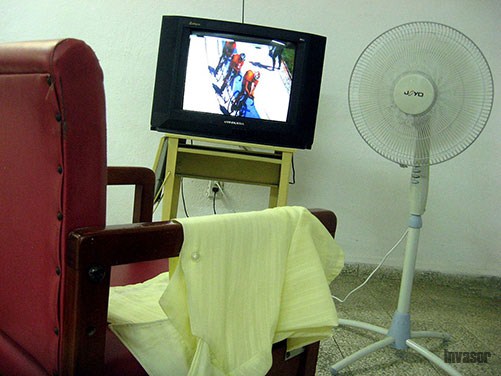 Televisor y ventilador