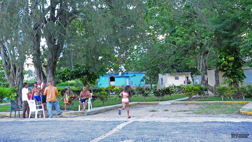 Campistas en boquerón