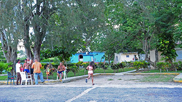 Campistas en boquerón