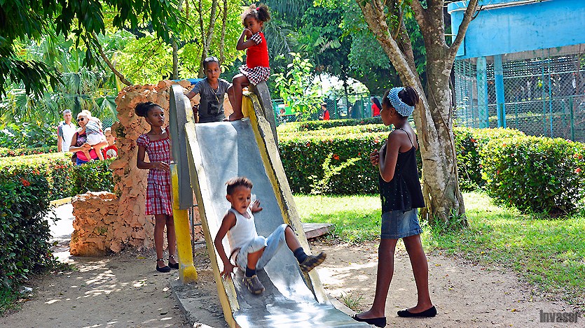 Niños, parque, juego