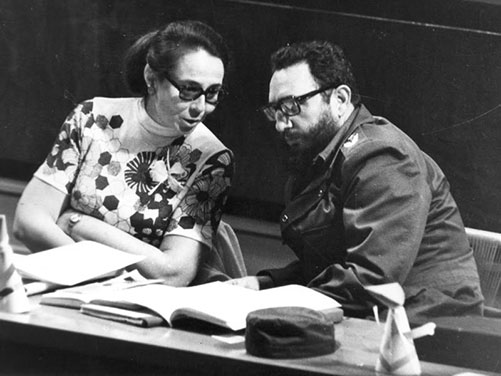 Vilma y Fidel