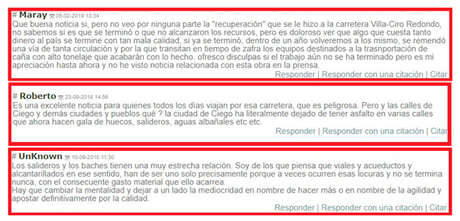 comentarios