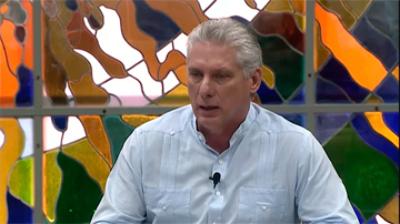Miguel Díaz-Canel en la Mesa Redonda