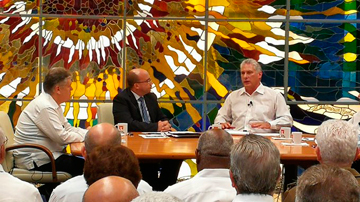 Miguel Díaz-Canel en la Mesa Redonda
