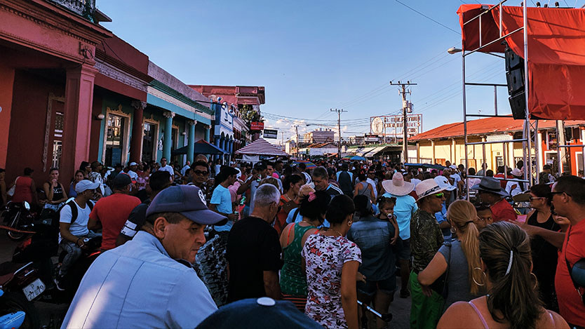 concentración de personas