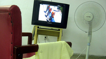 Televisor y ventilador