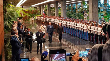 Díaz-Canel y Medvedev