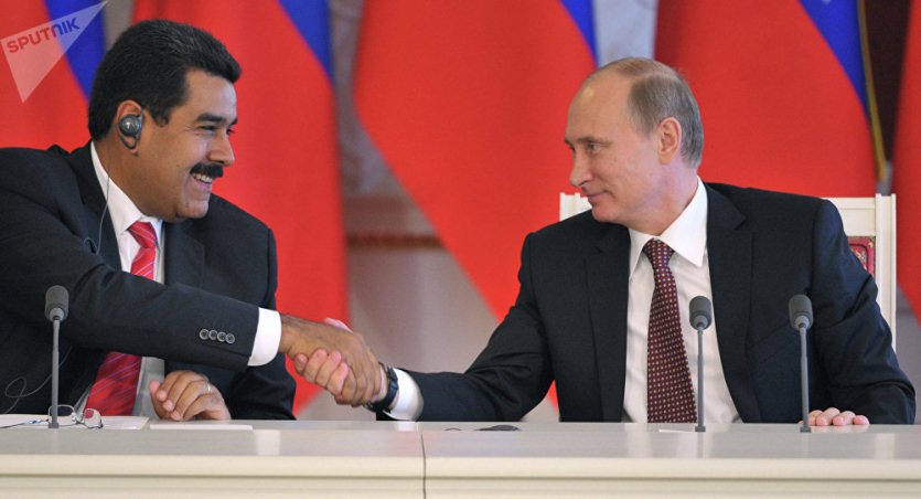 Vladimir Putin y Nicolás Maduro
