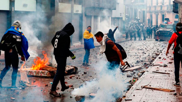 Protestas, calles de Ecuador