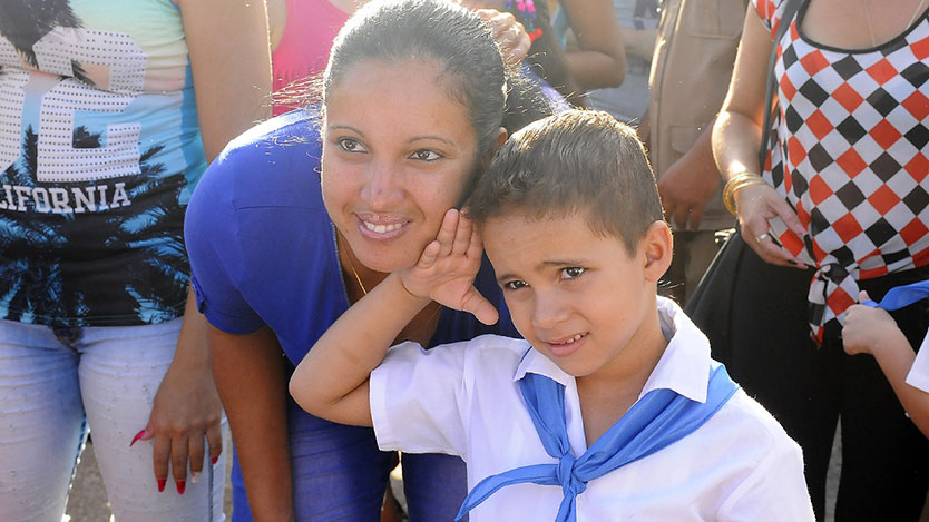 Madre con su niño