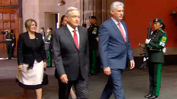 Presidentes de Cuba y México