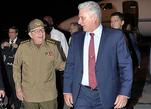 Raúl Castro y Díaz Canel