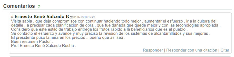 comentario