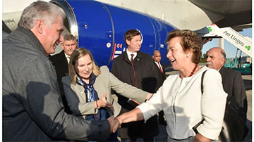 Díaz-Canel llega a Irlanda