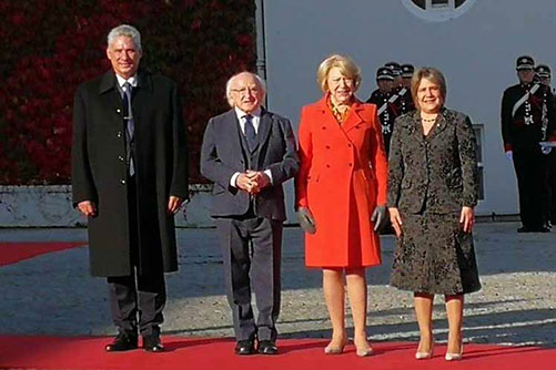 Presidentes de Cuba e Irlanda