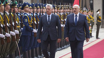 Díaz-Canel y Lukashenko