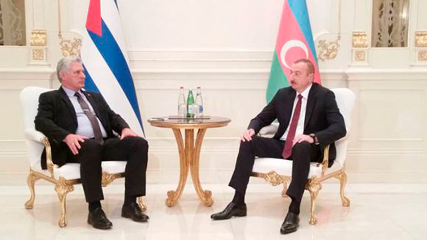 Ilham Aliyev y Díaz-Canel