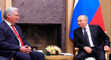 Miguel Díaz-Canel y Vladímir Putin