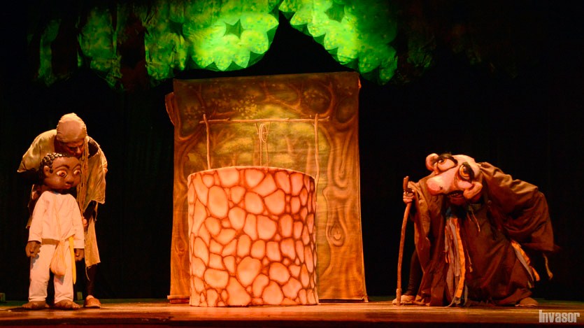 Títeres, escenario