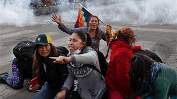 Represión en Bolivia