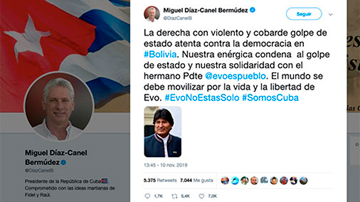 Miguel Díaz-Canel en Twitter