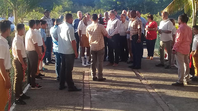 Díaz Canel en la EIDE de Ciego de Ávila