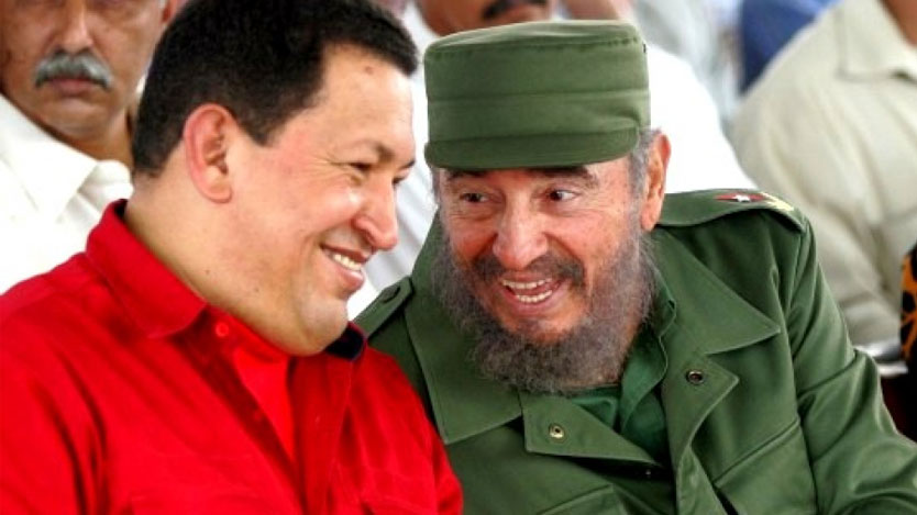 Fidel y Chávez