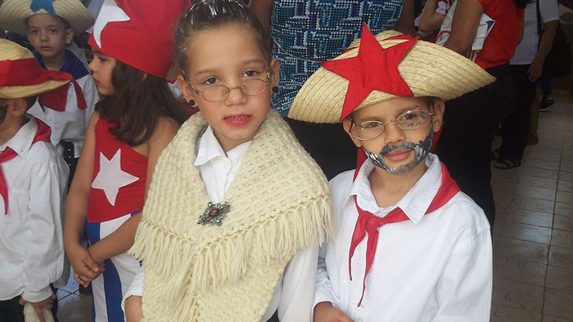 Niños del bando rojo