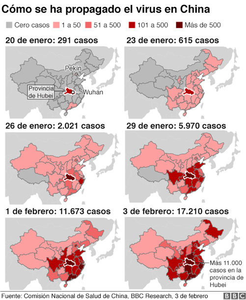 Infografía, coronavirus