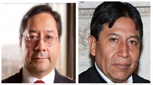 Luis Arce y David Choquehuanca