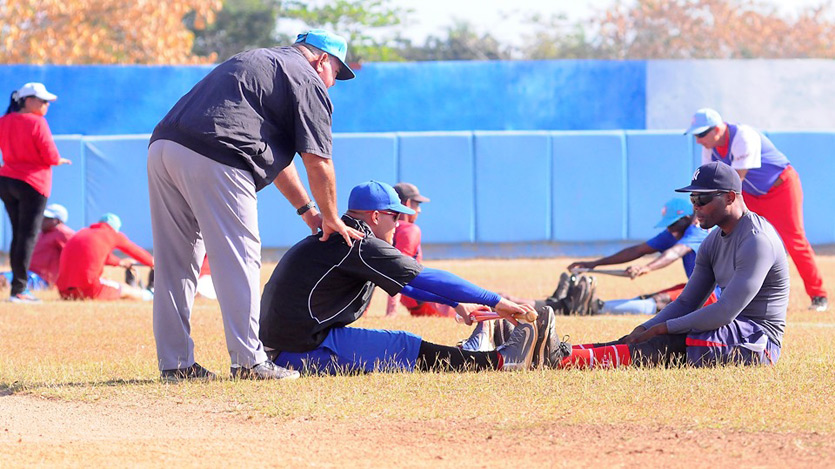 entrenamiento equipo de béisbol