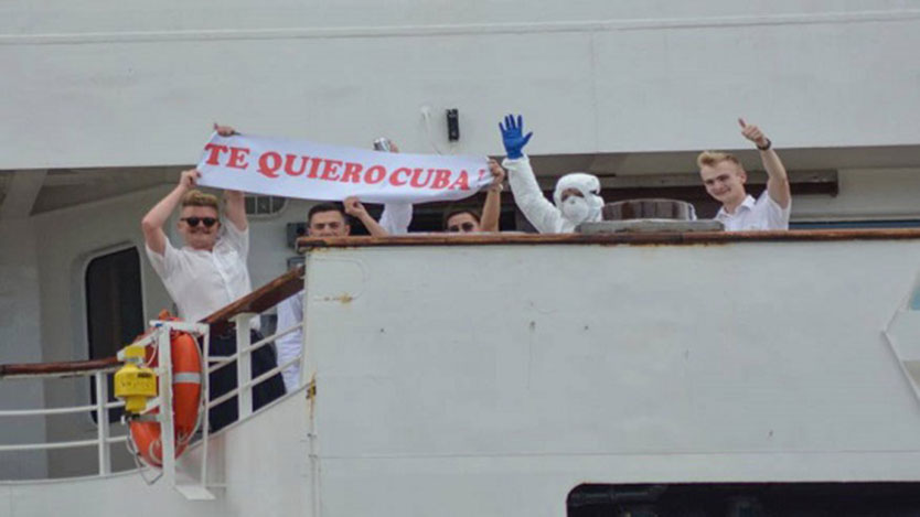 cruceristas del MS Braemar