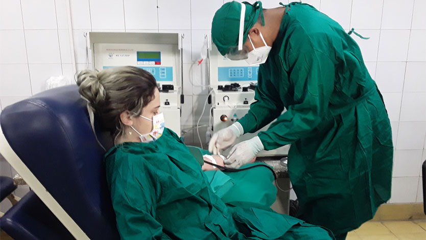 médico y paciente