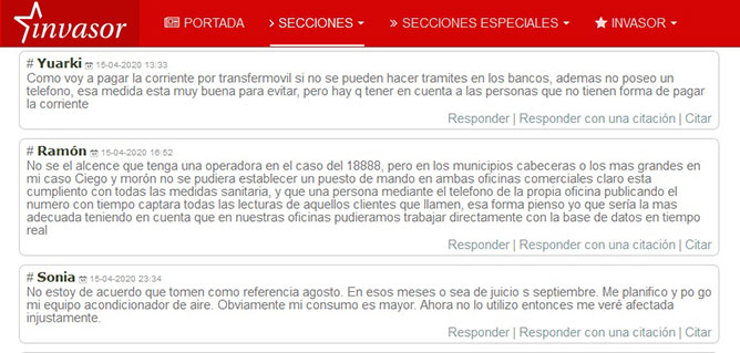 comentarios
