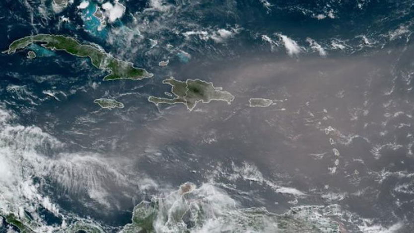 nube de polvo del Sahara
