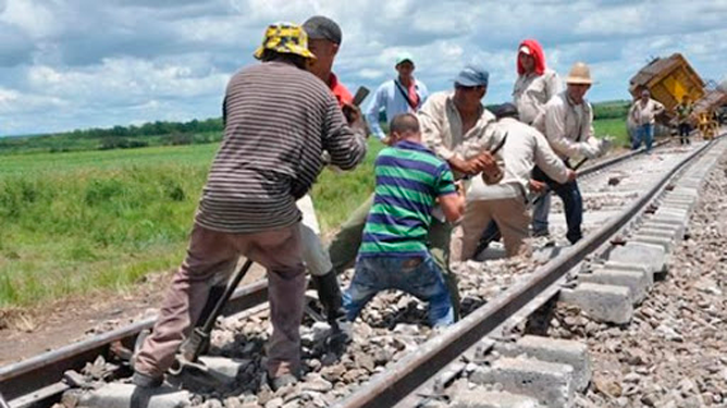 Trabajadores ferroviarios
