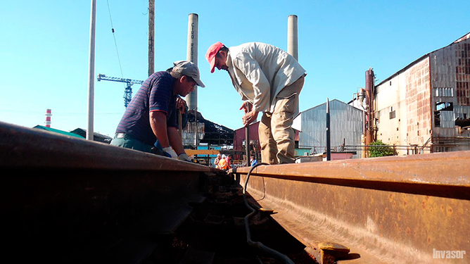 Trabajadores ferroviarios
