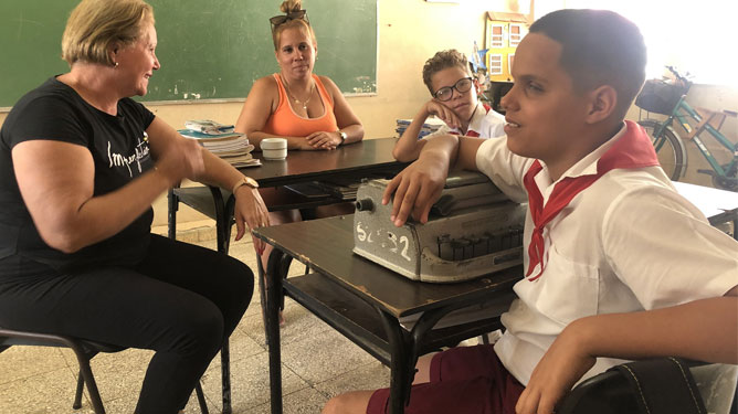 leo en el aula
