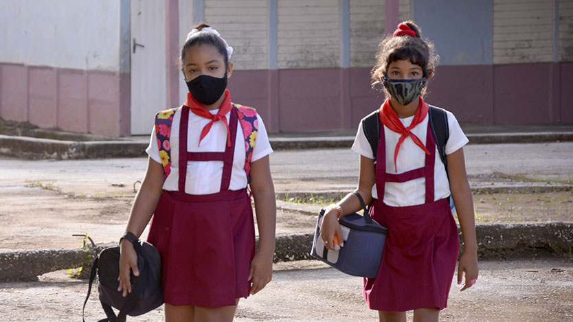 Niñas en la escuela
