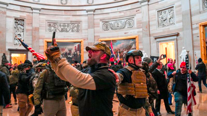 Manifestantes en la Casa Blanca