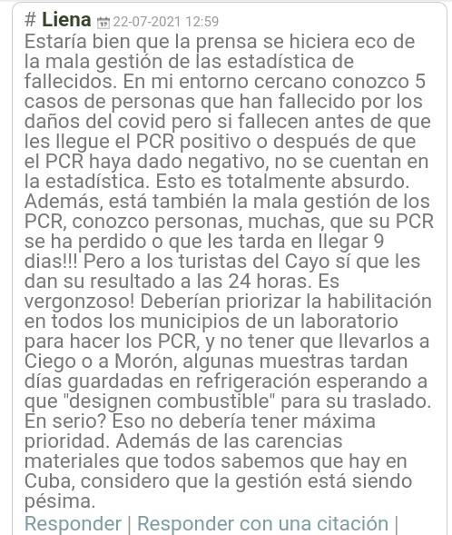 Comentario web
