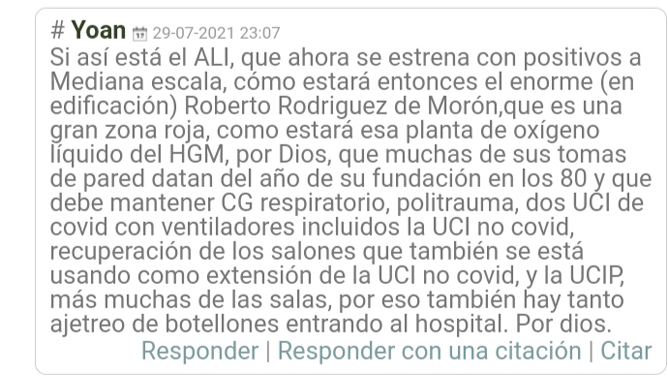 Opinión de un lector