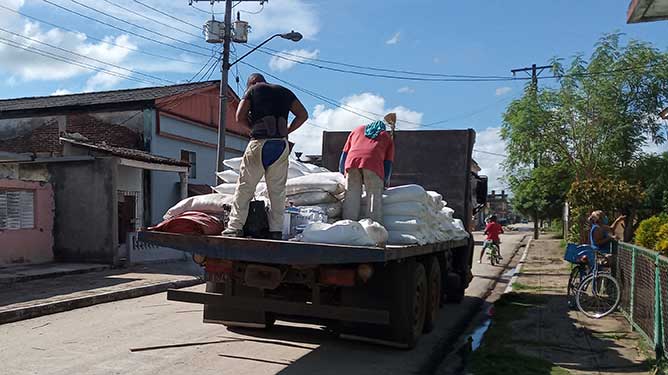 distribución de harina