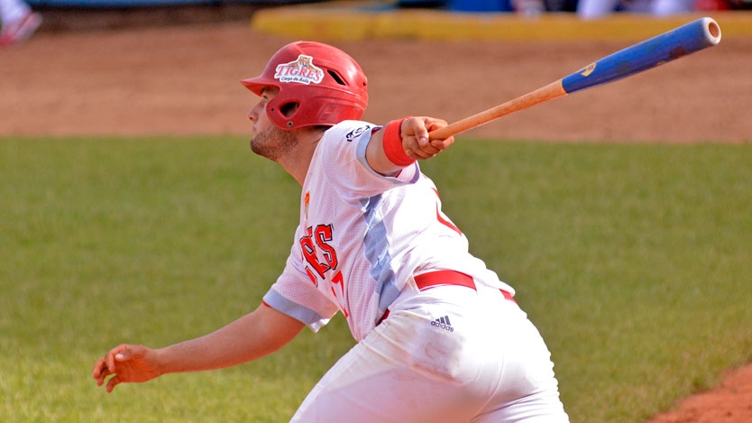 Alfredo Fadraga, llamado a convertirse en el cuarto bate natural de los Tigres. Fotos: Alejandro García Sánchez