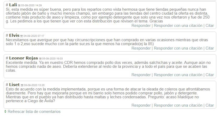 comentario