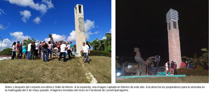 antes y después del gallo