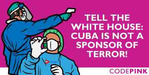 cuba codepink biden peticion