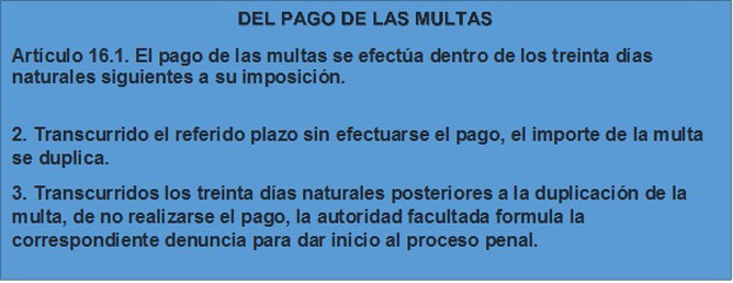 pago de multas